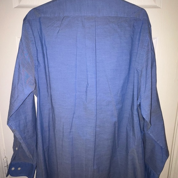 Men’s Dress Shirt- Blue - 15 1/5 x 33-34 Van Heusen Regular Fit Stretch - Picture 3 of 6